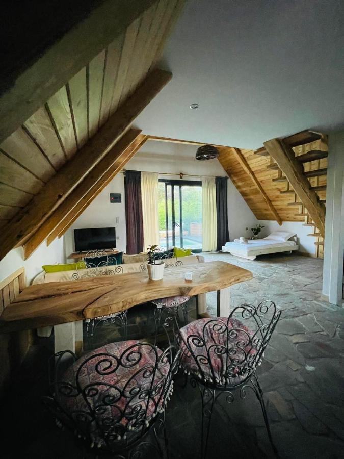 Unique Wooden Villa With Pool Olympiada Eksteriør billede